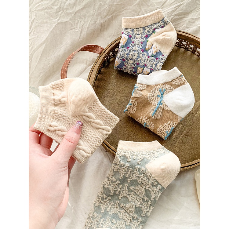 [Hàng Có Sẵn] Vớ Cổ Thuyền Thoáng Khí Phong Cách Nhật Bản Hàn Quốc Dễ Thương Dành Cho Nữ