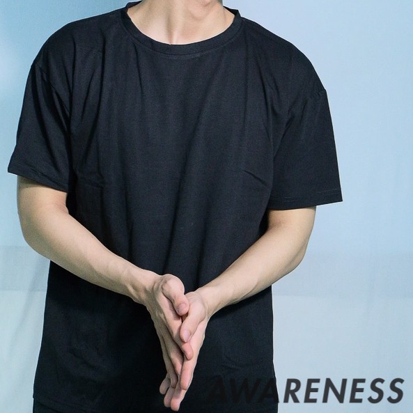 Áo thun trơn Nam Nữ Unisex - Áo Form Rộng Cotton Cao Cấp - awareness