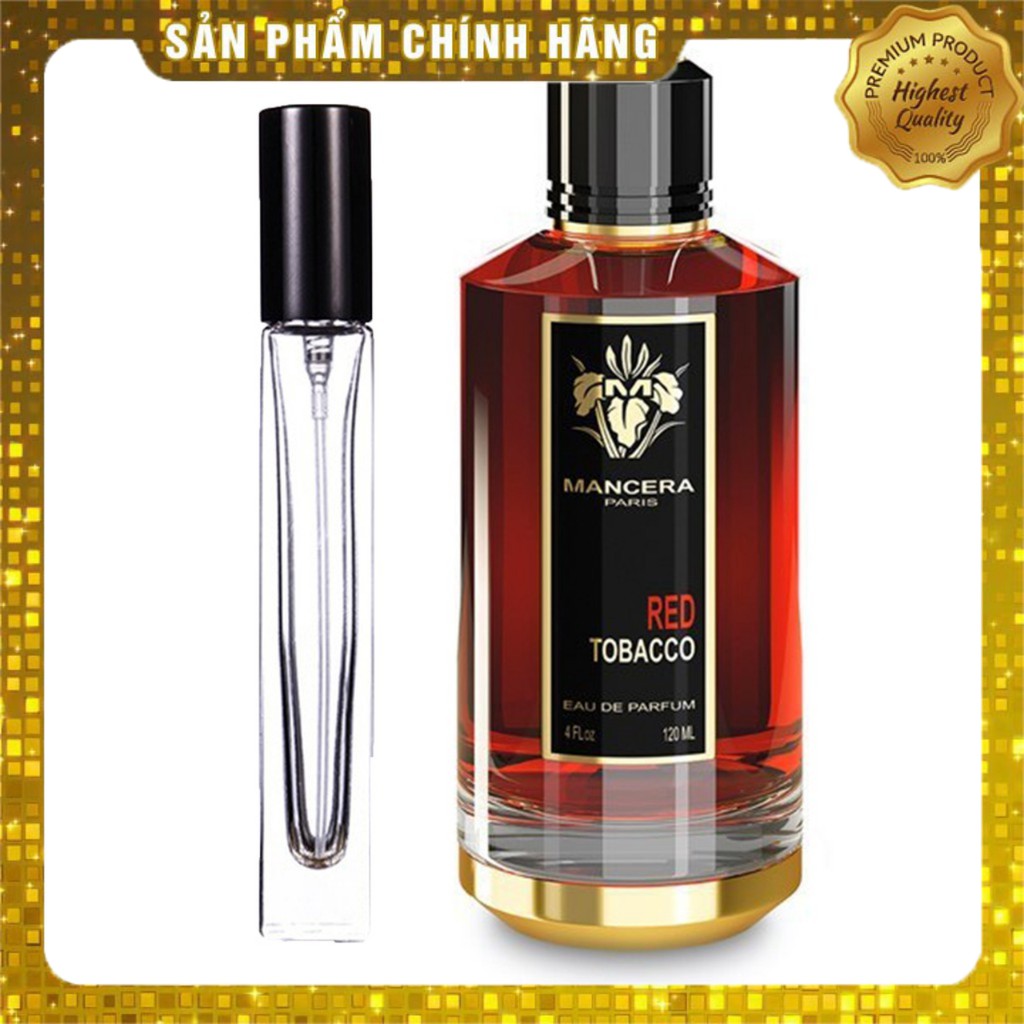 [Nước hoa mini] Mẫu thử 2/5/10ml Mancera Red Tobacco EDP (Hương nồng ấm và thanh cay) | BigBuy360 - bigbuy360.vn