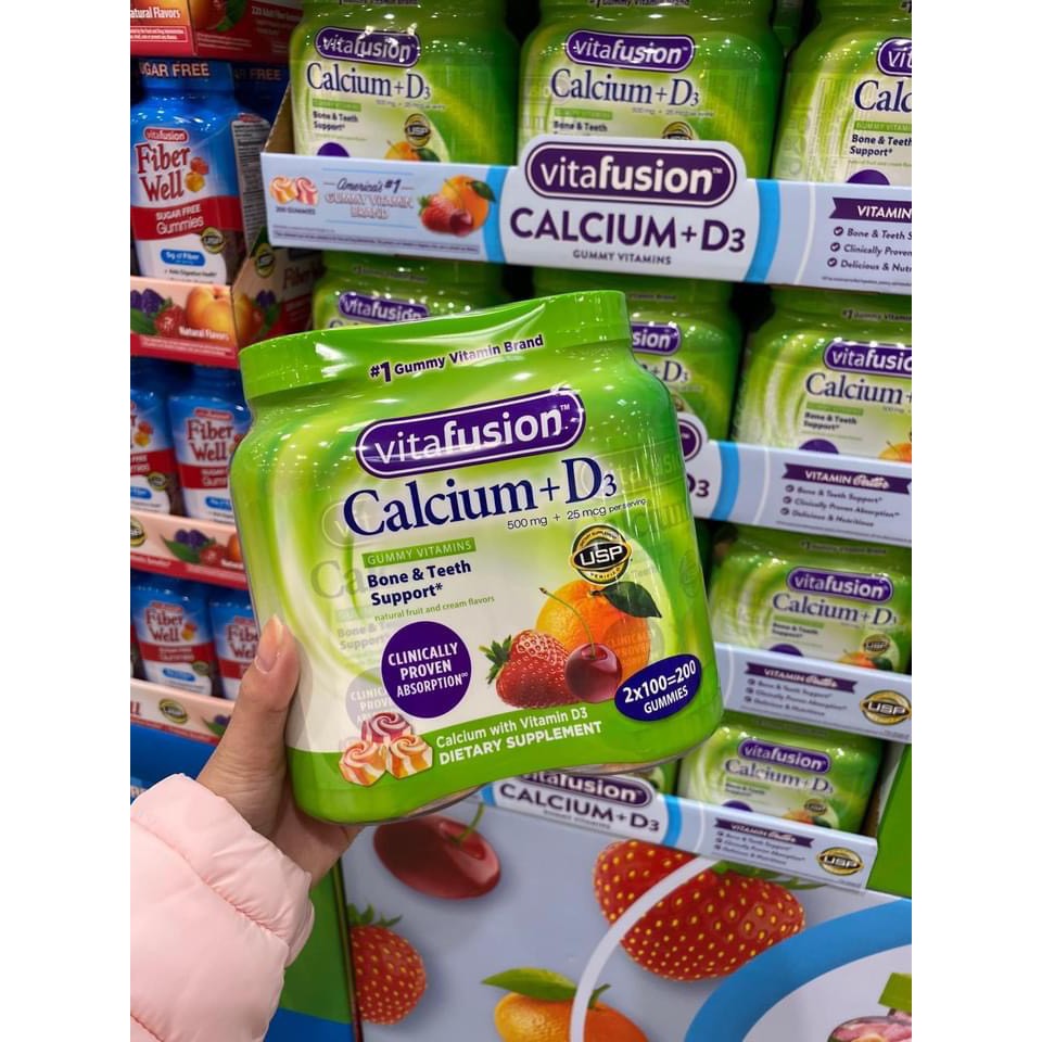 Kẹo dẻo Calcium Vitafusion Gummy Vitamins
