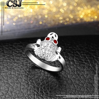 Nhẫn inox nữ hình con cóc tài lộc cao cấp chất lượng hàng đầu