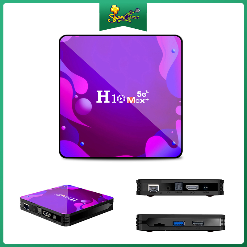 Trình Đa Phương Tiện H10 Max Plus 4k HD TV Box Wifi Bluetooth Android 10.0 HDMI 2.0 H3 4 Lõi Chất Lượng Cao