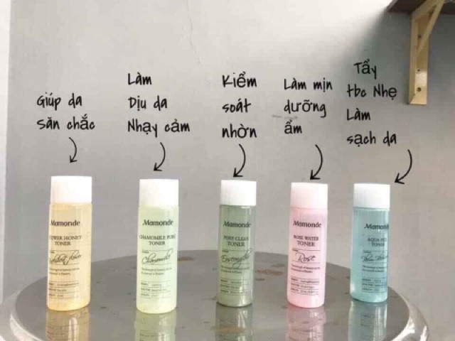 Set 5 toner MAMONDE FLOWER TONER TRIAL KIT DATE 26/5/21