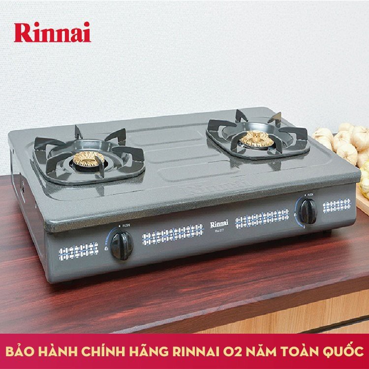 [Mã 267ELSALE hoàn 7% đơn 300K] Bếp gas Rinnai RV-367G/365G (xám)