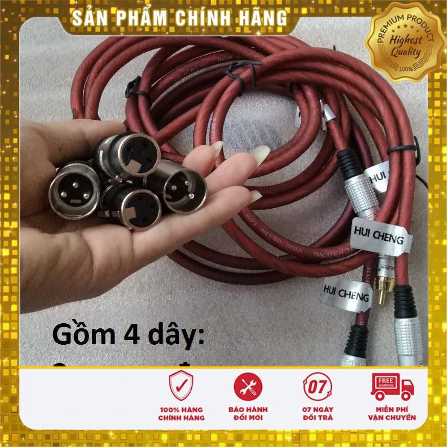 BỘ 2 DÂY CANON ĐỰC + 2 DÂY CANON CÁI RA AV LOẠI TỐT DÀI 1 MÉT---SHOP ĐIỆN TÍN -ĐIỆN TÍN 3