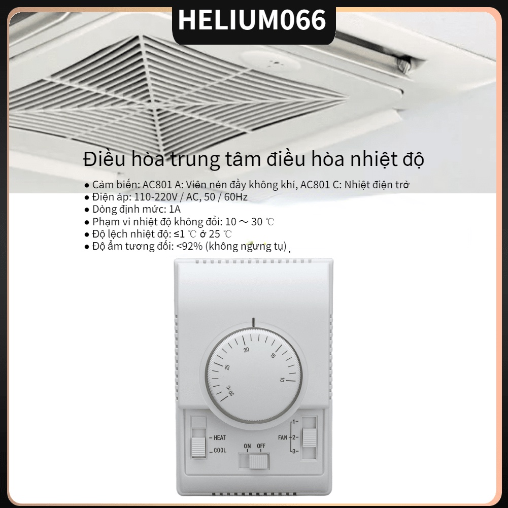 Công tắc cho máy điều hòa nhiệt độ trung tâm 2 chiều 110-220W cơ học