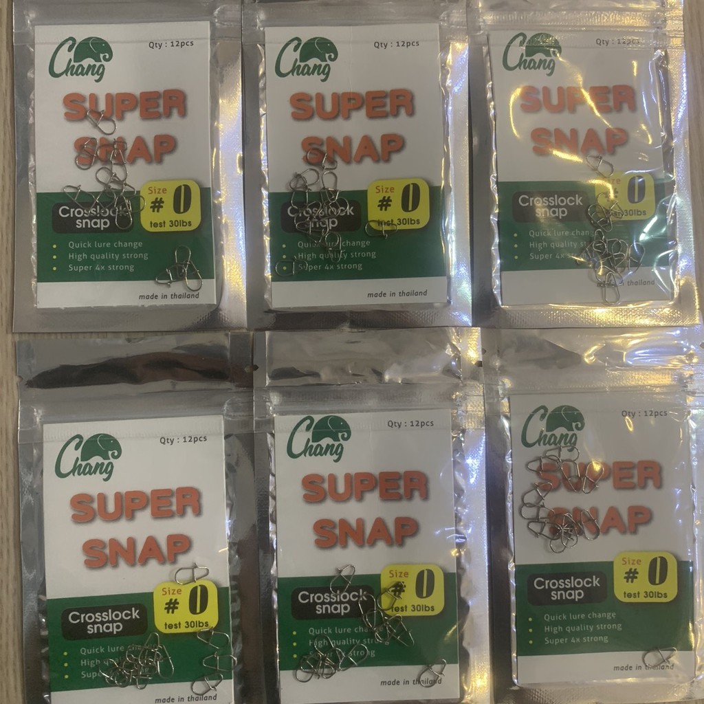 [SIÊU BỀN] khóa lure snap SUPER SNAP, móc khóa snap hook, khóa ma ní câu cá, khóa link câu cá giá rẻ