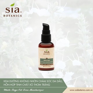 KEM DƯỠNG KHÔNG NHỜN CHĂM SÓC DA DẦU, HỖN HỢP TINH CHẤT XÔ THƠM TRẮNG || SIABOTANICS