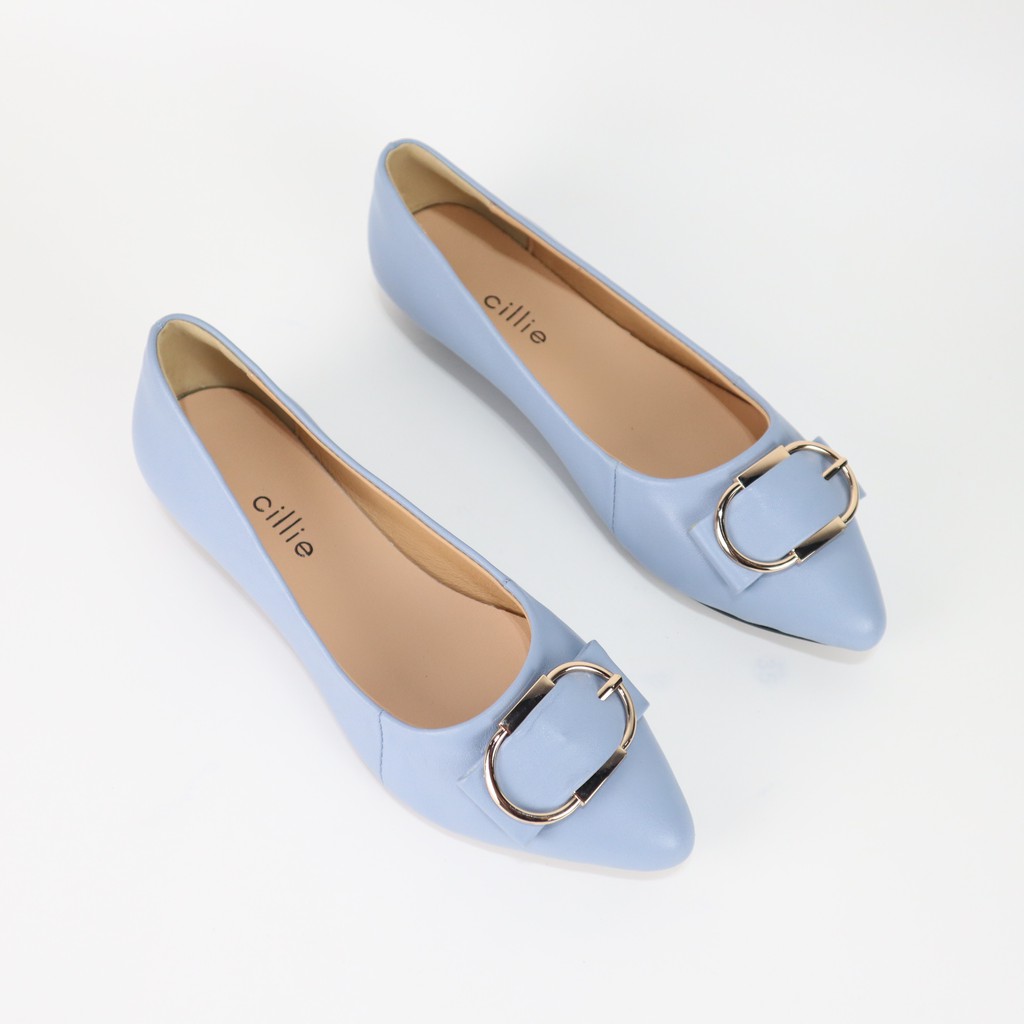 Giày búp bê nữ phối khóa oval Cillie 1035 | BigBuy360 - bigbuy360.vn