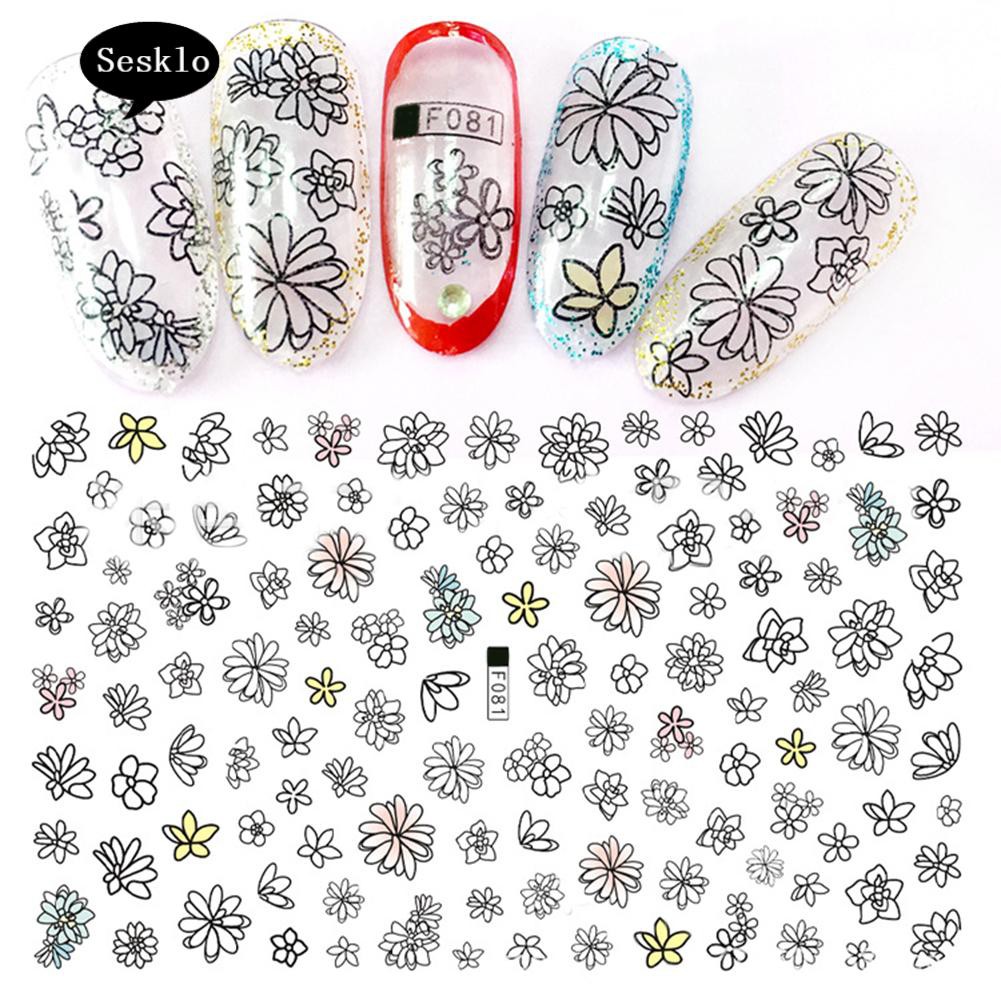 Bộ Đồ Hóa Trang Nhân Vật SK Độc Đáo☀1 Tấm Sticker Dán Móng Tay Họa Tiết Chim Hồng Hạc 3D Thời Trang