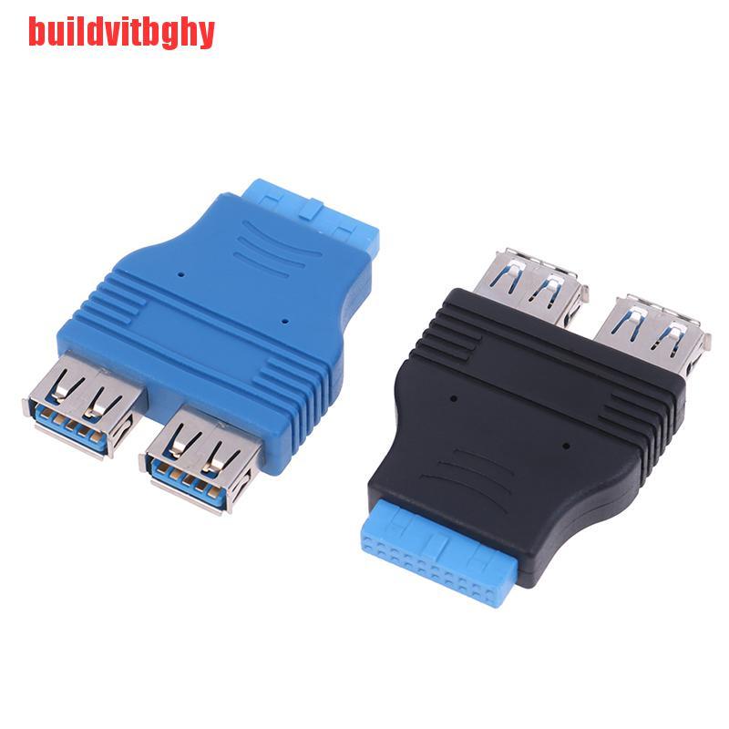 (Mua-Code) Bo Mạch Chủ 2 Cổng Usb 3.0 Female Sang 20 Pin Header Female