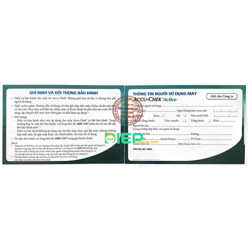 ✅ ACCU - CHEK ACTIVE - Máy thử đường huyết chính hãng Accu-Chek Đức