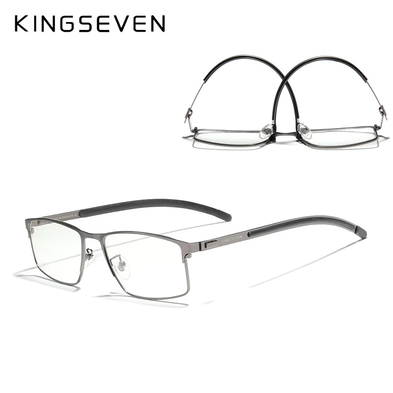 Mắt Kính Gọng Hợp Kim Titan Siêu Nhẹ Thời Trang Cho Nam KINGSEVEN 2022