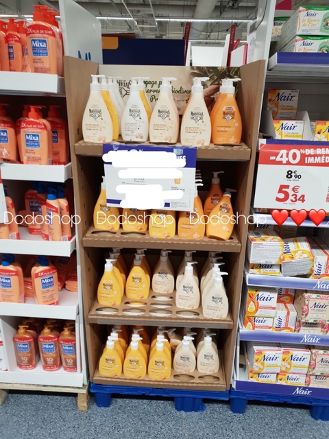 Dưỡng thể Marseillais 400ml dưỡng da, da mềm mịn, căng mượt hơn, hàng Pháp.