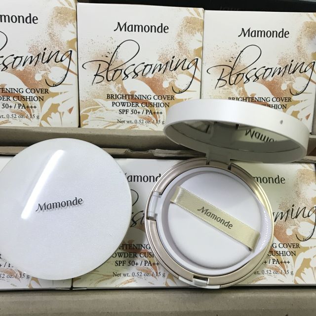 Phấn Nước Mamonde Blossoming Brightening Cover Powder Cushion | BigBuy360 - bigbuy360.vn