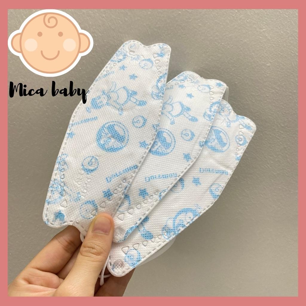Set 10 chiếc khẩu trang 4D TP94 họa tiết đáng yêu cho bé Mica baby M02