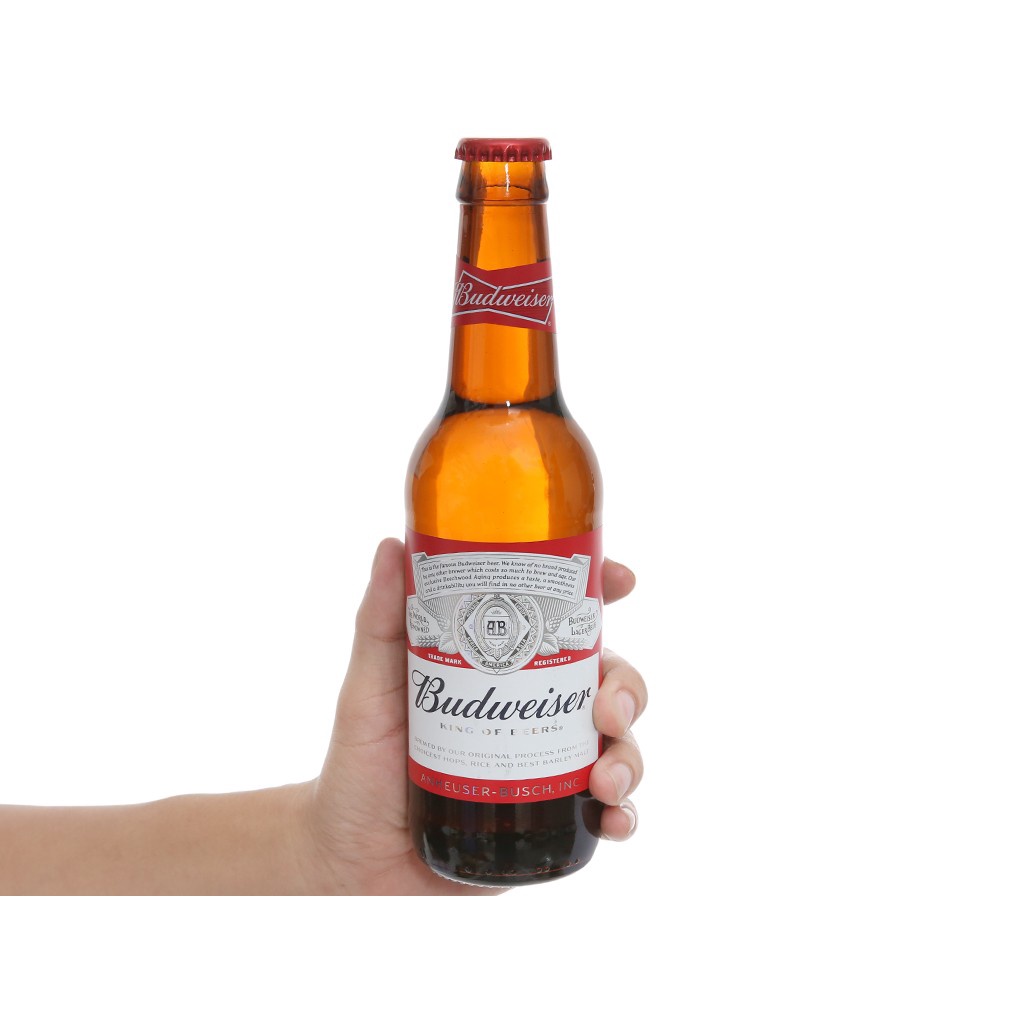Bia Budweiser 5% Mỹ – lốc 6 chai 330ml