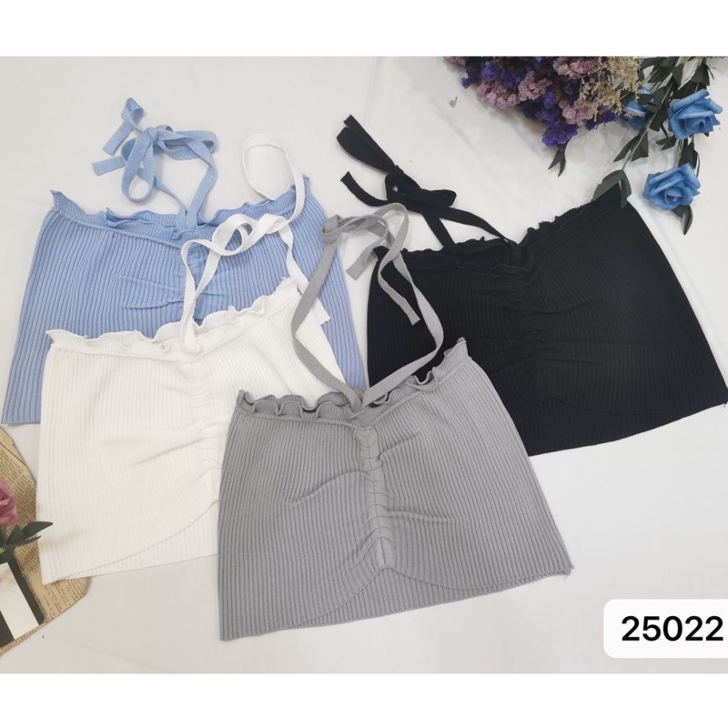 Áo Ống Lưng Cao Phối Dây Rút Phong Cách Retro Quyến Rũ Cho Nữ