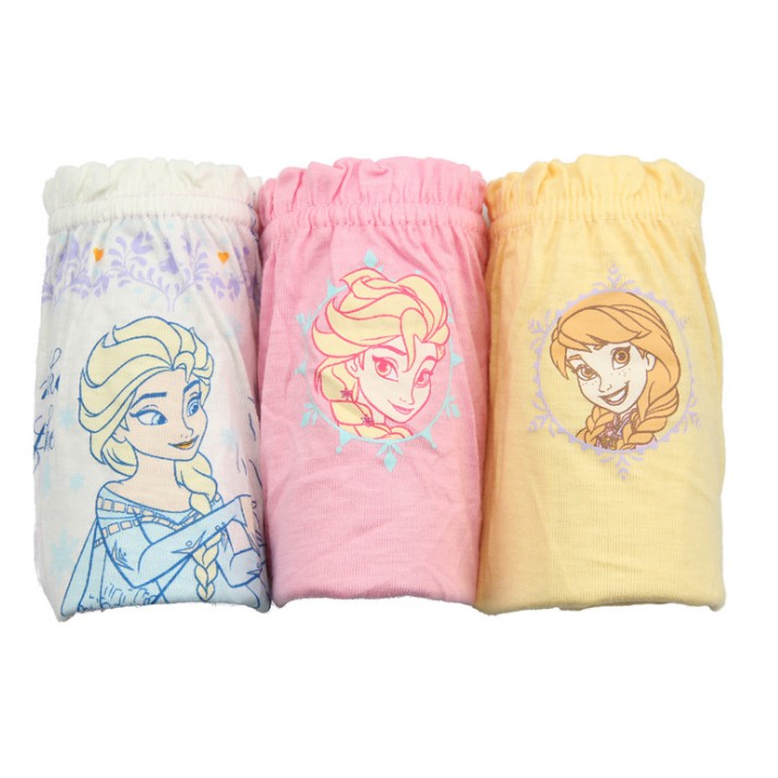 Set 5 quần lót bé gái Hàn Quốc 100% vải cotton thoáng mát, an toàn cho sức khỏe của bé mẫu Công chúa Elsa