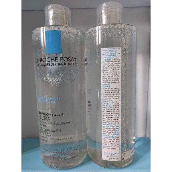 Nước tẩy trang giàu khoáng cho da nhạy cảm La Roche-Posay Micellar Water Ultra Sensitive Skin 400ml | BigBuy360 - bigbuy360.vn