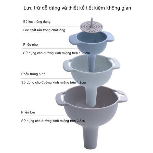 Bộ Phễu Đa Chức Năng 4in1 - Home and Garden