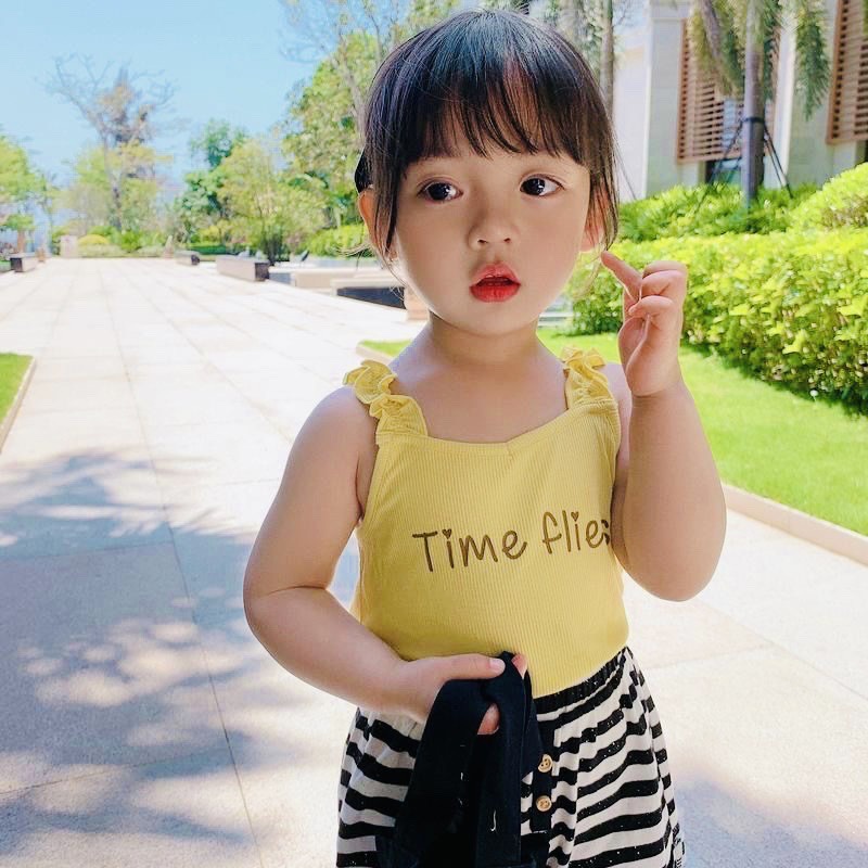 Áo Hai Dây Cho Bé Gái 9-26 Kg Set Áo Kiều Đẹp Vải Thun Gân Co Giãn Tốt Siêu Yêu Mặc Nhà Mềm Mịn Mát Homie Kids