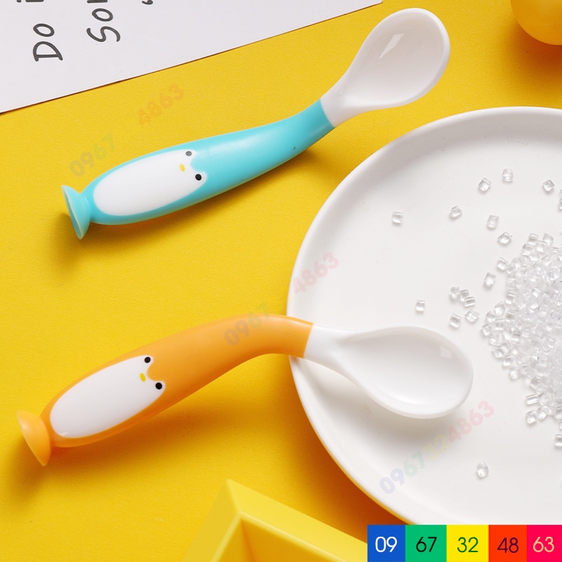 Thìa Ăn Dặm UỐN DẺO CHIM CÁNH CỤT Cho Bé Yêu
