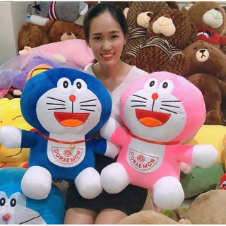 GẤU BÔNG DOREMON 50CM CAO CẤP VẢI MỊN [ KÈM ẢNH THẬT]