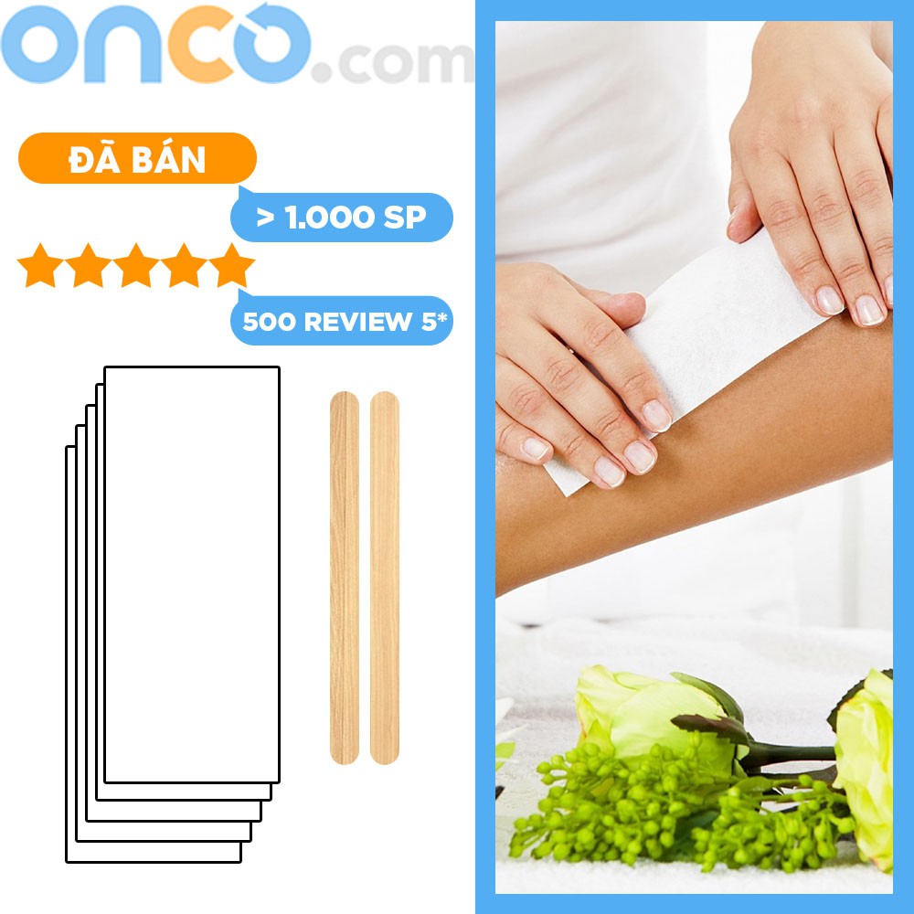 Giấy wax lông an lành, giấy wax 50 tờ - tặng 2 que wax lông chuyên dụng - GWL