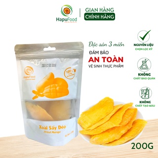 Xoài sấy dẻo HAPUFOOD túi 200G- Đồ ăn vặt cho mẹ và bé