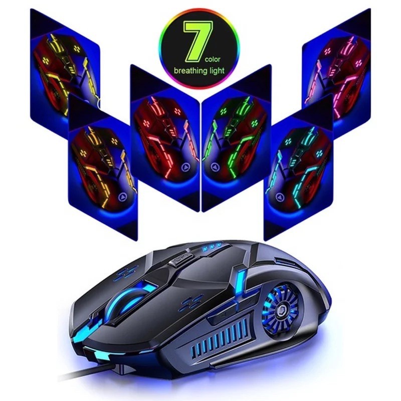 Chuột Chơi Game Leyoya G5 Có Dây 7 Màu 3200 Dpi Dùng Cho PC/Laptop Windows 7/8/10/XP