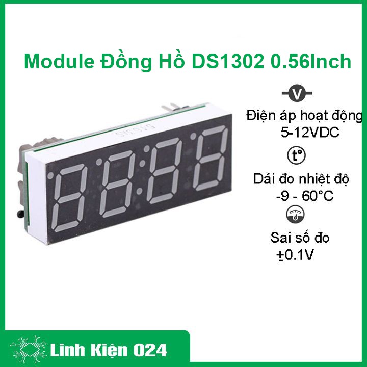 Module Đồng Hồ DS1302 0.56 inch