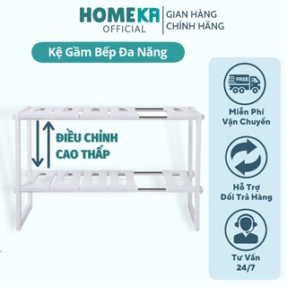 Kệ xếp dưới bồn rầm rữa chén, kệ nhựa gầm bếp • homeka
