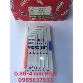 Bộ lục giác mini 7 chiếc đầu bi 0.89-4 mmm MC-TMD Eight Nhật vặn ốc lục giác nhỏ tại Máy cầm tay NTT bảo hành dài hạn