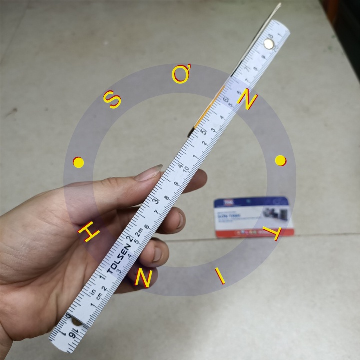 35047 thước xếp nhựa 2m tolsen