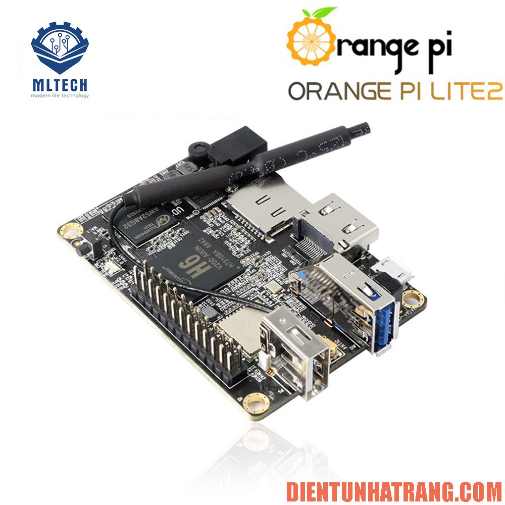 Máy tính nhúng Orange Pi Lite 2 USB 3.0 H6 1GB RAM Quadcore 64bits