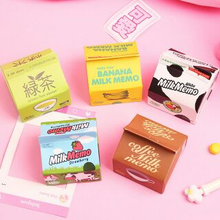 Giấy nhớ hình hộp sữa