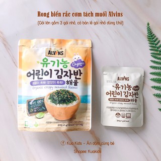 Rong biển rắc cơm hữu cơ Alvins Hàn Quốc