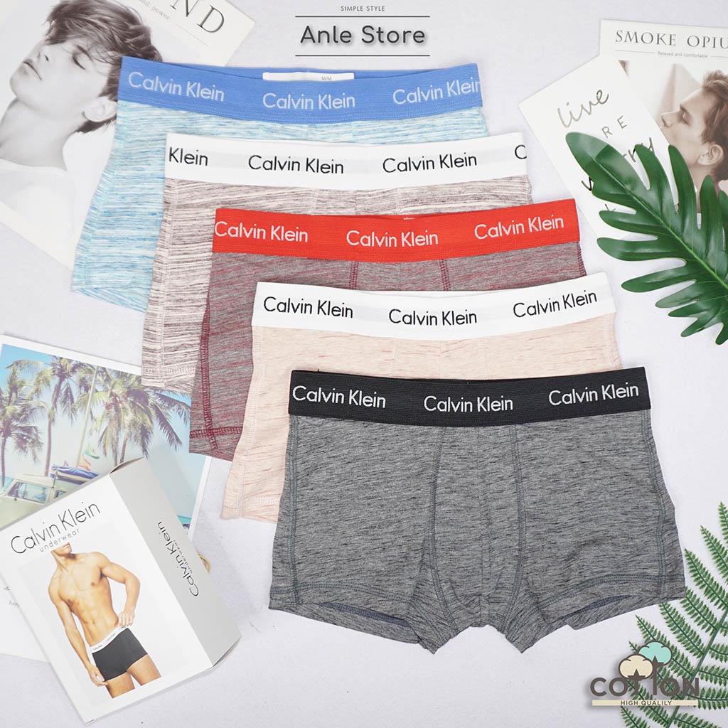 Quần lót nam BOXER Đùi hàng xuất USA Low Rise Trunk COTTON Elastane dãn 4 chiều - Quần sịp nam Kẻ Xược BXAEX