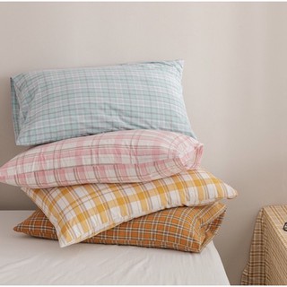 Vỏ gối caro style Hàn Quốc