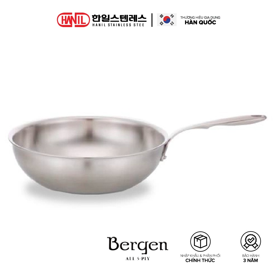 [Mã BMBAU300 giảm 10% đơn 499K] Chảo đáy sâu 5 lớp liền đáy Bergen 26cm