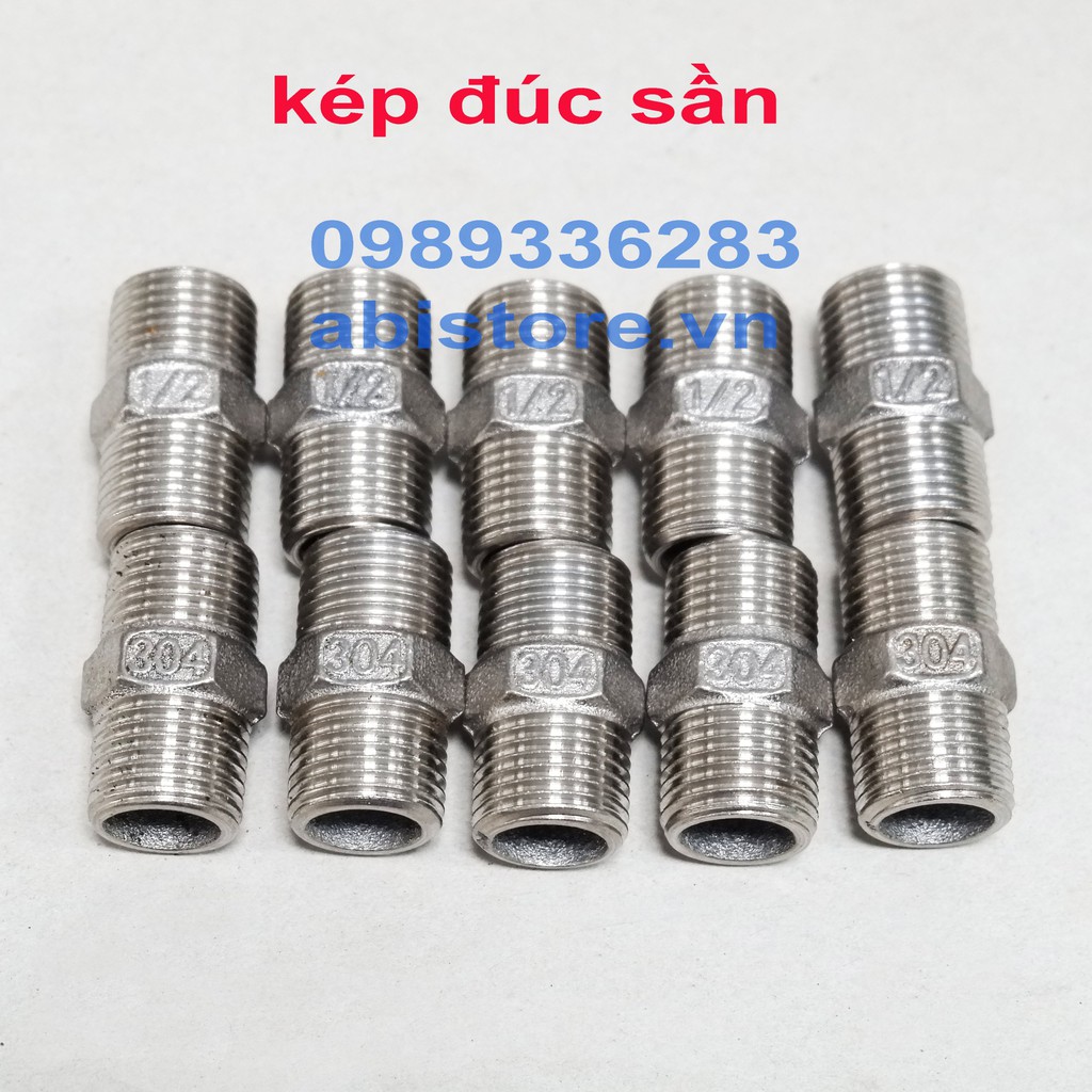 KÉP INOX 1/2 (D15) ĐÚC SẦN HÀNG ĐẸP CAO CẤP GIÁ RẺ HÀ NỘI [1 CÁI]