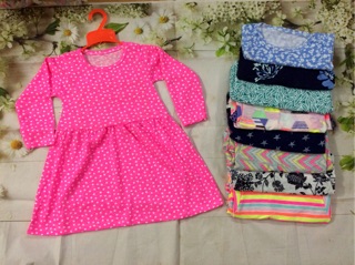 Set 4 váy cotton thu đông cho bé gái