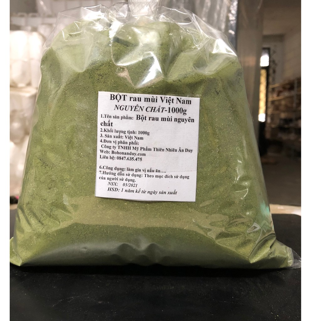 Bột rau mùi nguyên chất 1000g