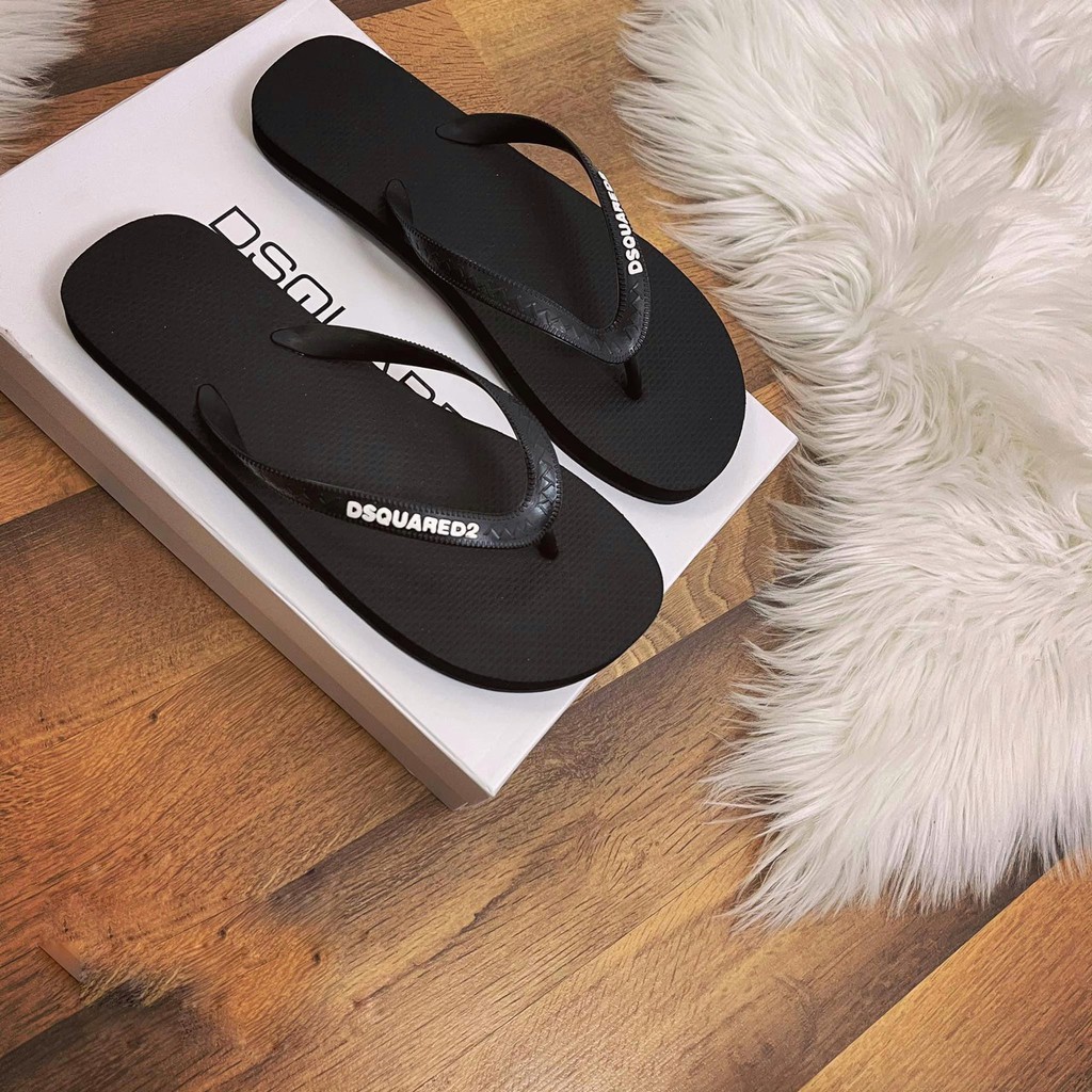 👟 HIGH FASHION👟 Dép xỏ ngón siêu cấp, Dép tông vân chìm Dsquared fullbox bill thẻ giấy gói MLN size 38-43