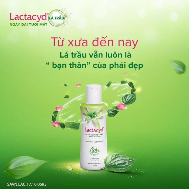 Dung dịch vệ sinh Lactacyd trầu không 150ml