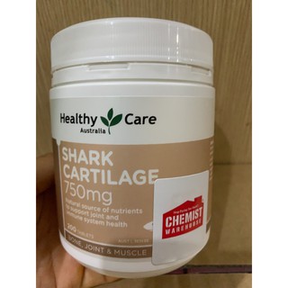 (Tem Chemist) Viên uống sụn vi cá mập Úc, giảm đau cứng khớp SHARK CARTILAGE, 200 viên