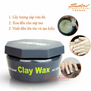 Sáp vuốt tóc nam Subtil Clay Wax