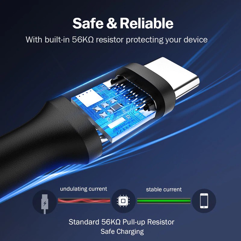Dây cáp sạc dữ liệu USB type C UGREEN chất lượng cao cho điện thoại Xiaomi
