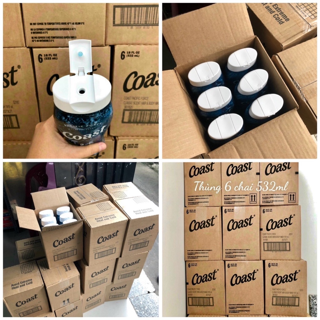 ❤️  [Quận 3] Sale Sữa Tắm Gội Nam Coast 2in1 Hair Body Wash Mỹ 532ml Thơm Sạch Mềm Da | BigBuy360 - bigbuy360.vn